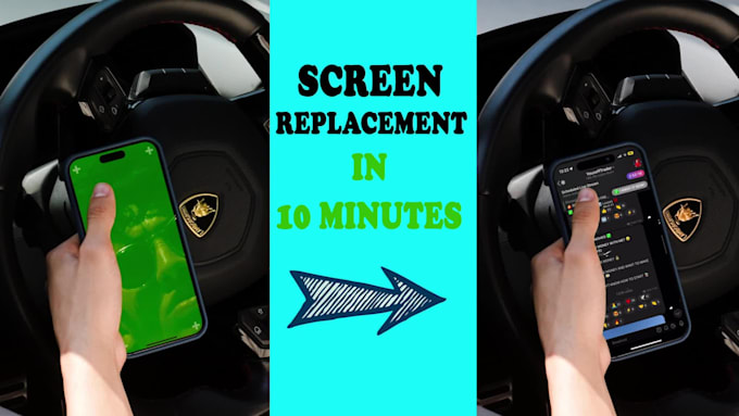 replacement your screens clean up and rotoscoping