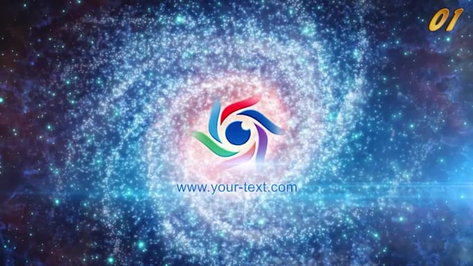 create awesome youtube intro galaxy logo reveal