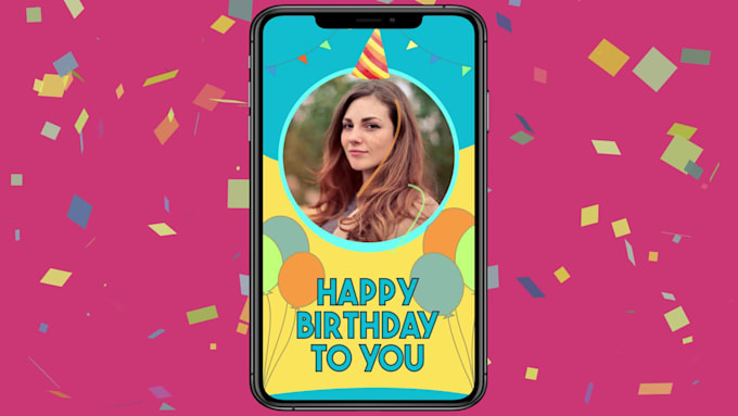 make happy birthday greeting video