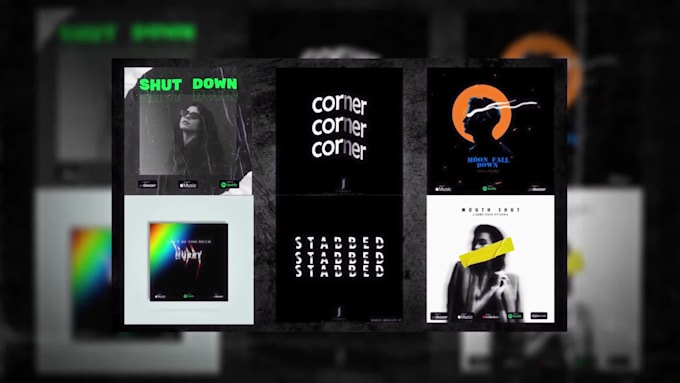 design an unique music album cover art