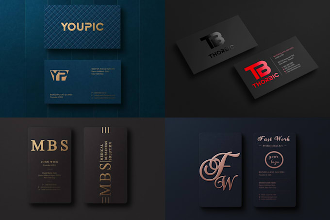 create a luxury professional business card