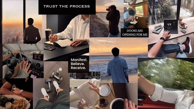 create a custom healing and manifestation vision board