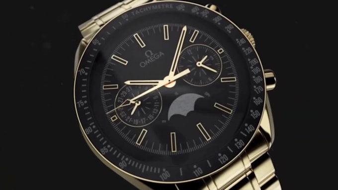 create realistic 3d watch animation video and 3d product rendering