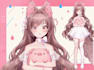 draw live2d model, 2d vtuber model, streaming 3d vtuber model, anime live 2d rig