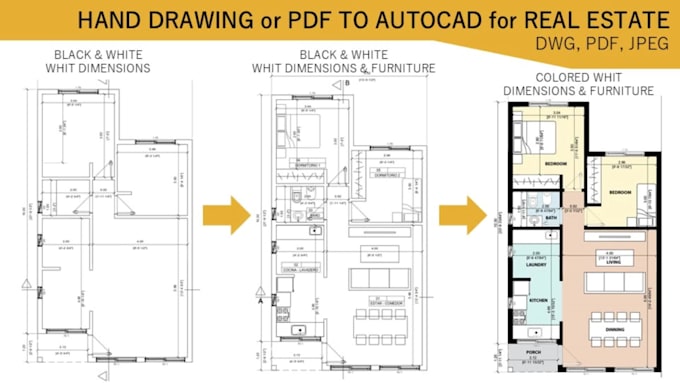 Create professional 2d autocad plans for real estate in 24h by Arq ...