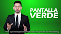 create a profesional green screen video in spanish