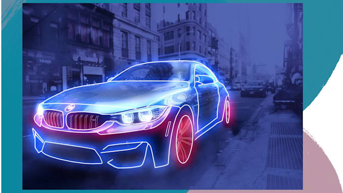do neon light editing glowing effect image photoshop