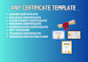 do certificate design, diploma or award certificate template