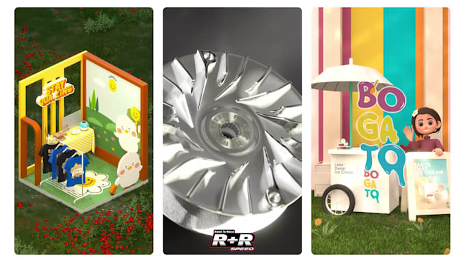 create professional 3d product animation
