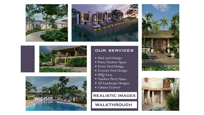 design your garden, backyard, pool, or any landscape with realistic renderings