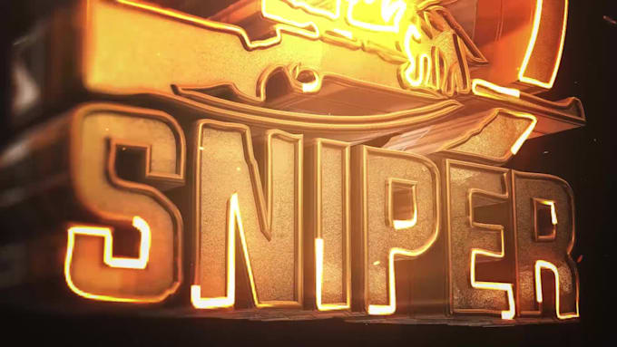 create clean glossy 3d logo intro