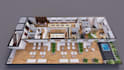 create professional 3d floor plan , sketchup 3d model , rendering, walkthrough