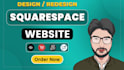 design or redesign squarespace website professionally
