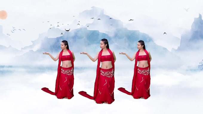 dance to your song with red silk