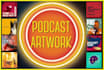 create professional podcast artwork and album cover art logo