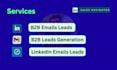 do b2b leads generation, linkedin leads and targeted emails collection