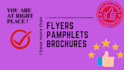 design corporate flyer,food flyer or pamphlet