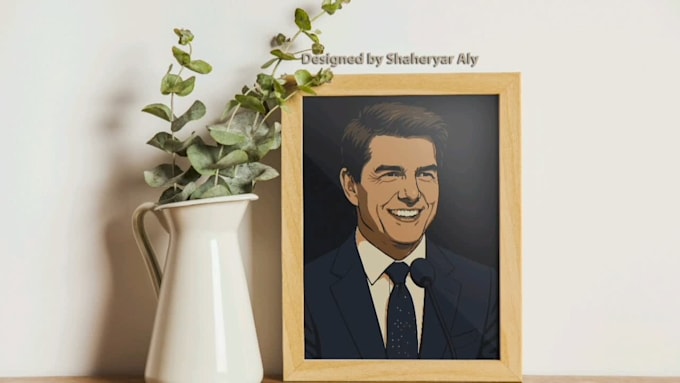 turn your image to a cartoonist, vector portrait and tracing