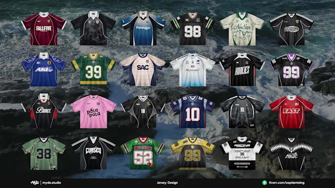 Custom design jersey for streetwear outfits, clothing brand by ...