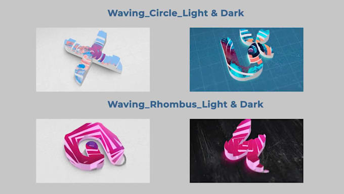 create 3d animated logo intro or youtube intro videos