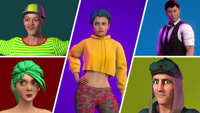 do realistic 3d characters for games and animation