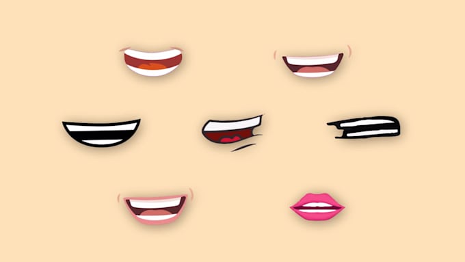 create professional mouth lip sync animation