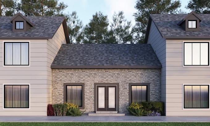 do interior and exterior home design, 3d modeling and rendering