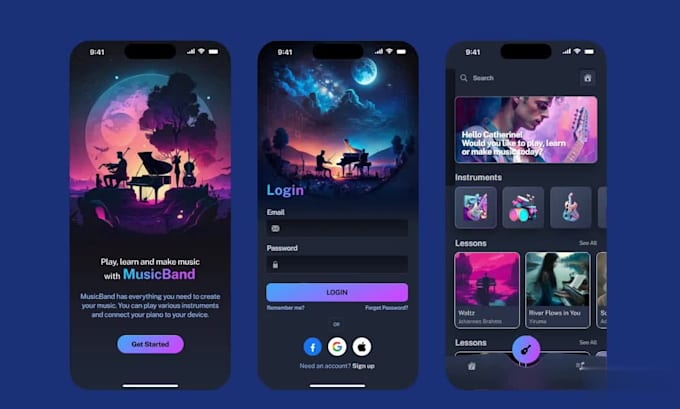 Design a modern ui ux for a mobile app by Faiza226 | Fiverr