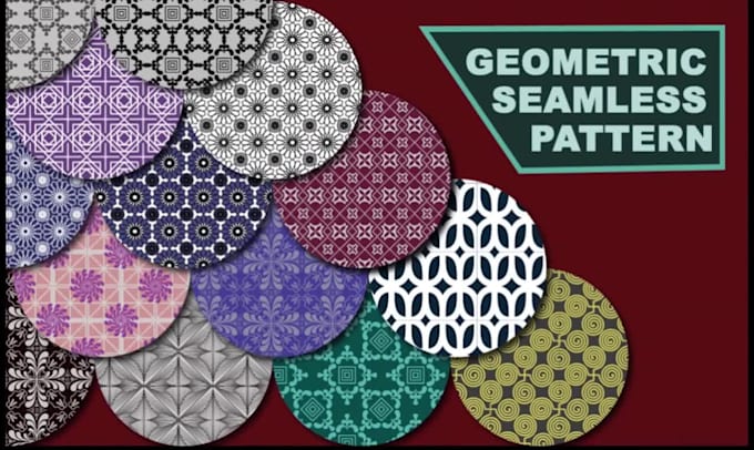 illustrate geometric seamless pattern design
