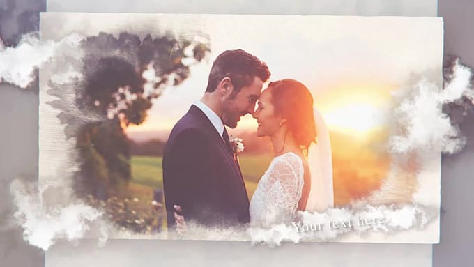 create a professional photo slideshow video with music