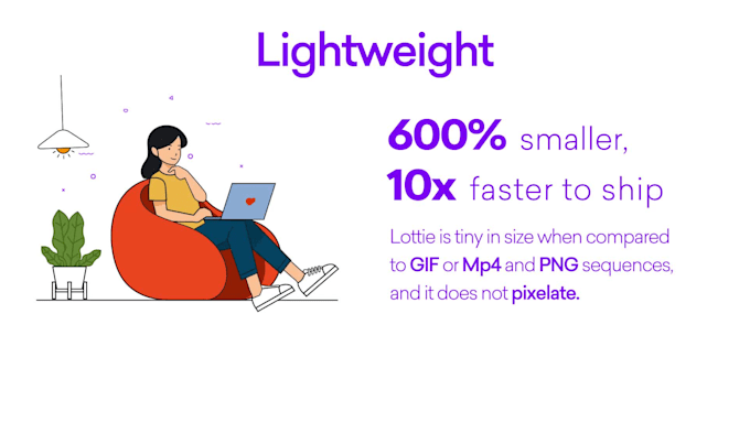 create custom lottie json animations for your app or website