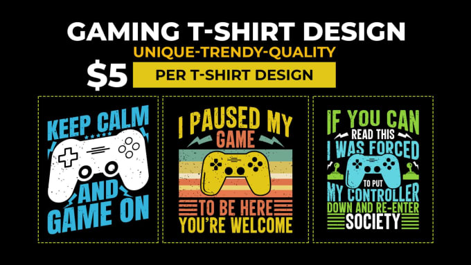 Tee shirt best sale gaming personnalisable