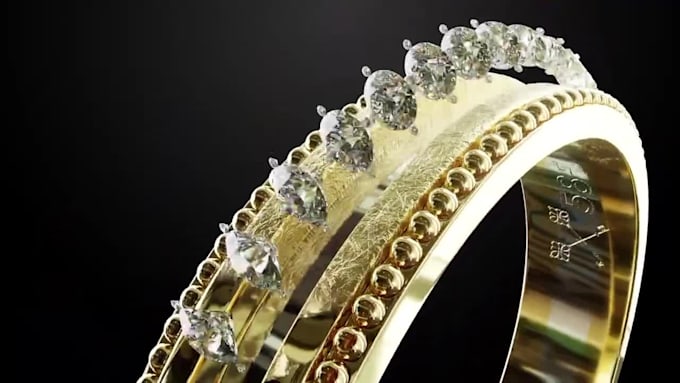 make 3d cgi jewelry animation for ring and necklace ads