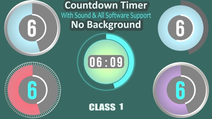 Create clock countdown timer animation video up to 60min by Mdnurealjubyed  | Fiverr