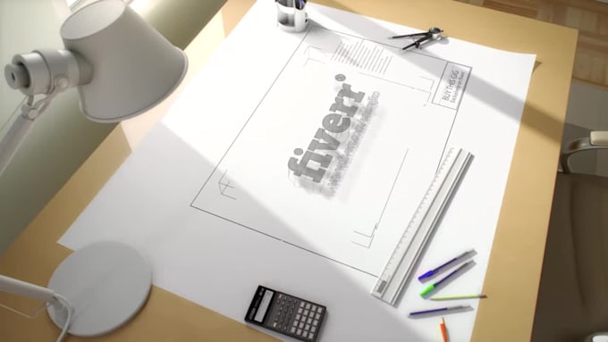 reveal your logo on ARCHITECT desk