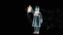 make 3d christmas hologram fan animation and holiday visual christmas animation
