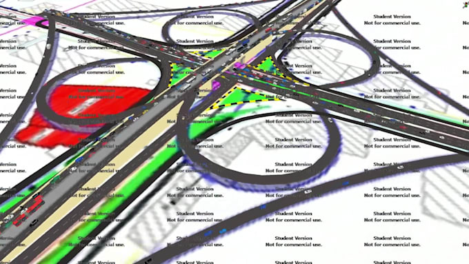 simulate traffic flow using ptv vissim professionally