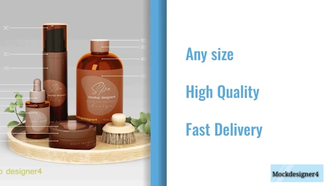 design the 3d mockup for your product also label design 2022