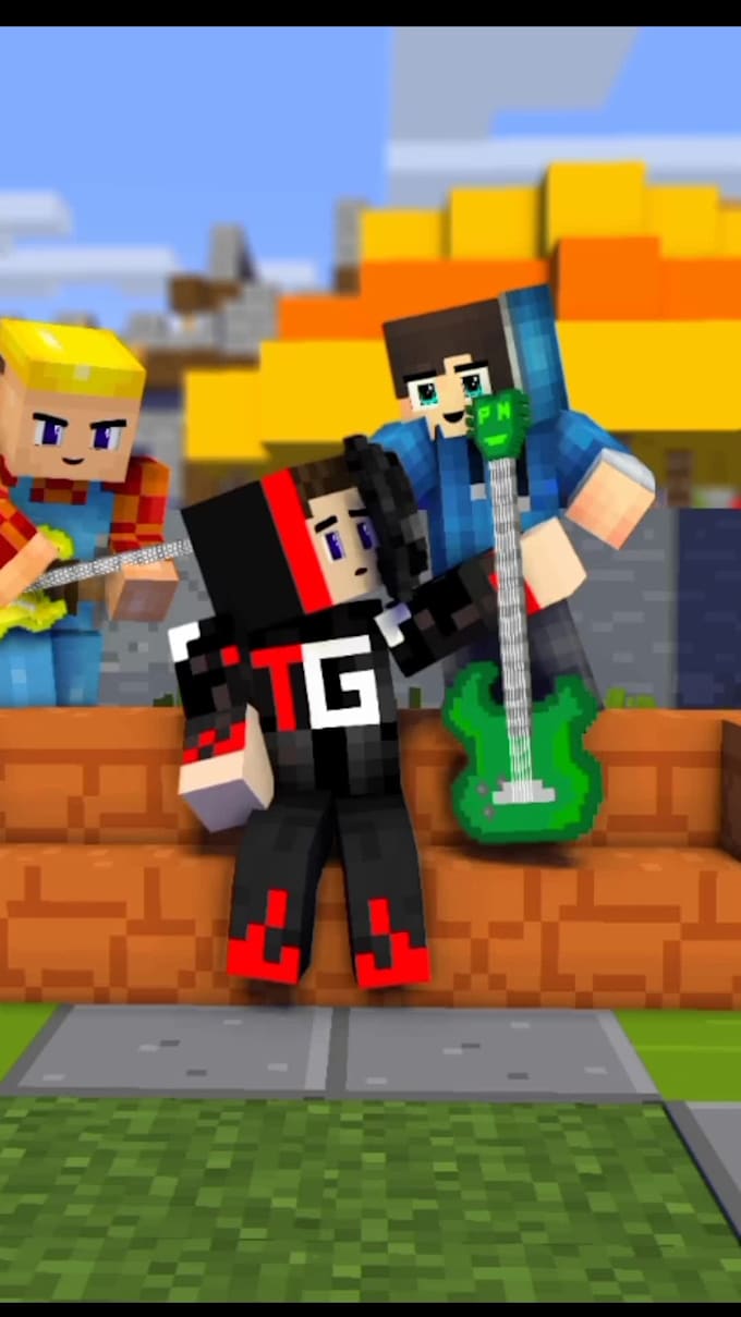 created minecraft 3d animation