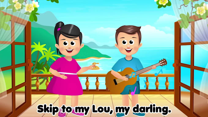 create 2d animation for kids and nursery rhymes