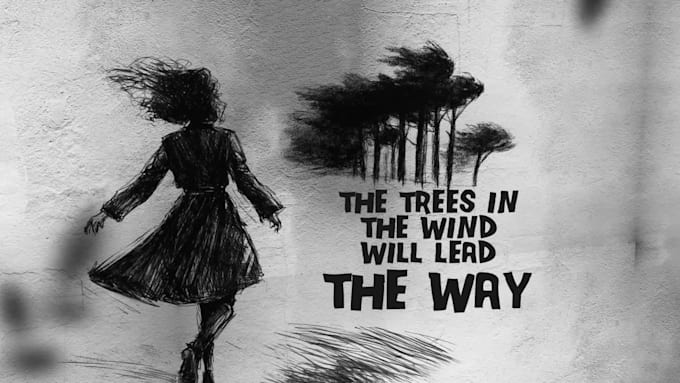 make a hand drawn pencil sketch style lyric video