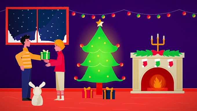 create a custom made happy holidays video