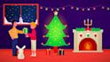 create a custom made happy holidays video