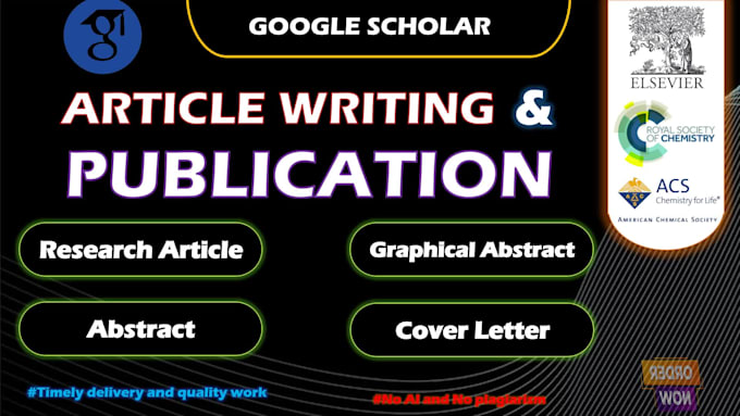 do scientific research article writing and support