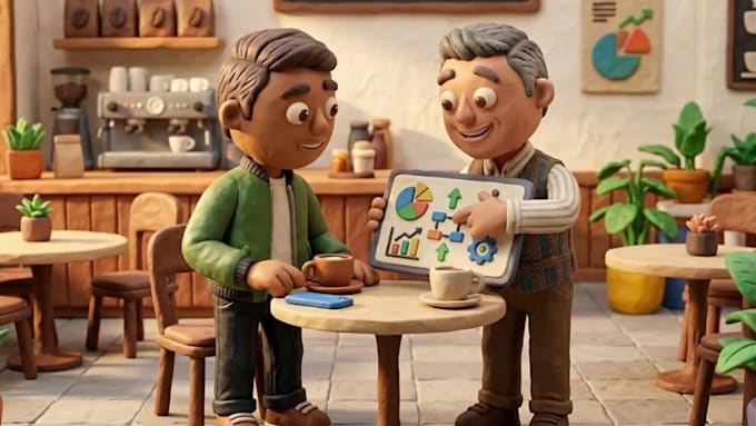 3d ai claymation stop motion brand mascot music video product commerical ads