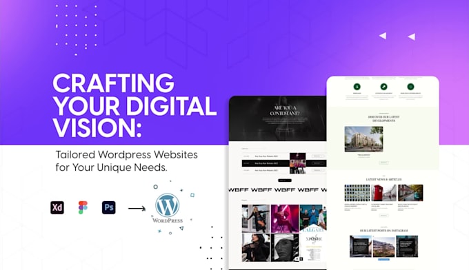 design and develop a modern wordpress website tailored to your needs