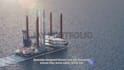 create 3d industrial offshore wind farm visualization and installation animation