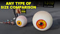 create any 3d size comparison video
