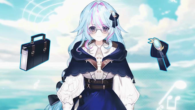 design live2d model, anime vtuber model, vtuber commission, live2d rigging
