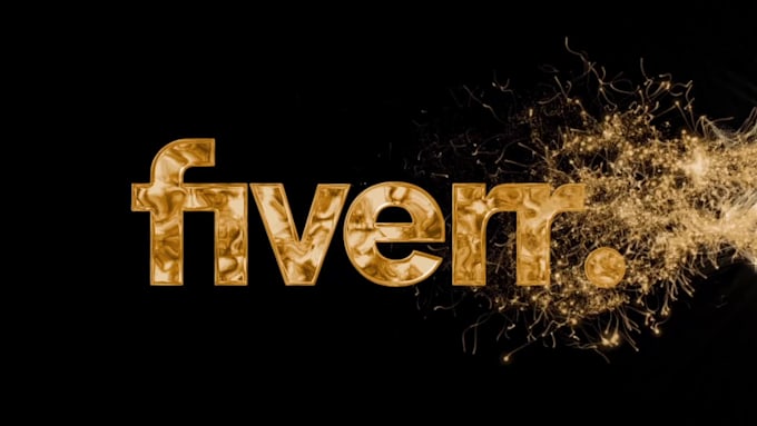 create logo animation with particles